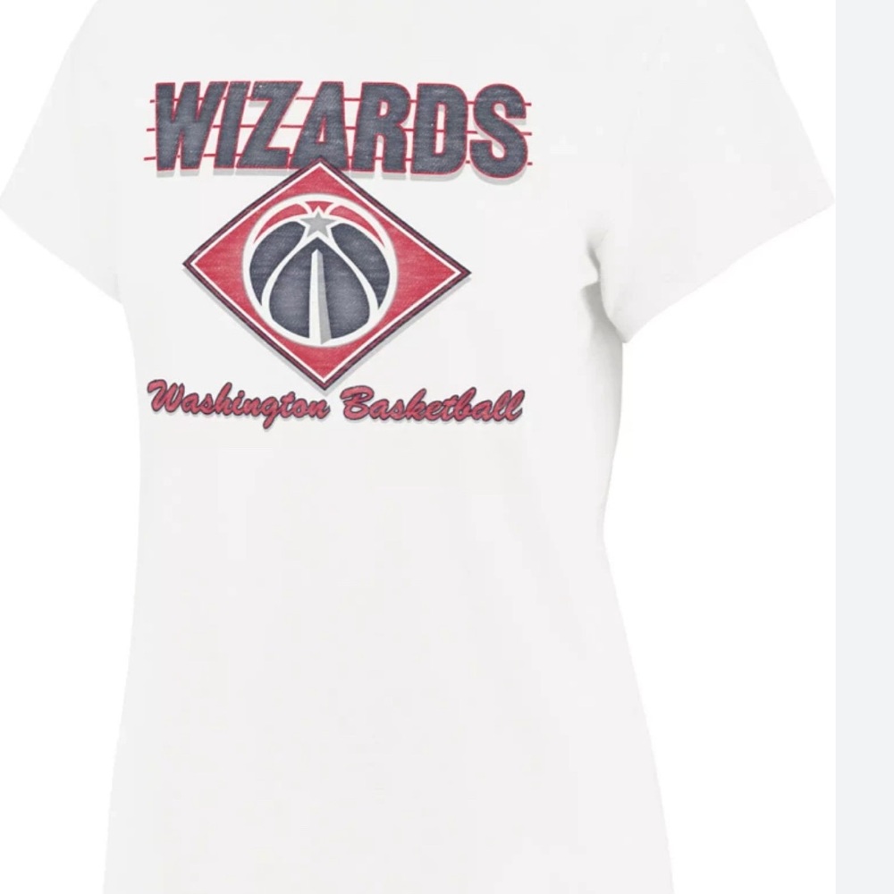 47 Women's Washington Wizards White We Have Heart Frankie T-Shirt